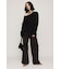 LACE TRIM V NECK KNIT トップス