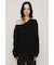 LACE TRIM V NECK KNIT トップス