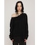 LACE TRIM V NECK KNIT トップス