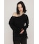 LACE TRIM V NECK KNIT トップス