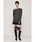 LACE TRIM V NECK KNIT トップス