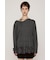 LACE TRIM V NECK KNIT トップス
