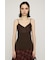 LACE DOCKING CAMI トップス