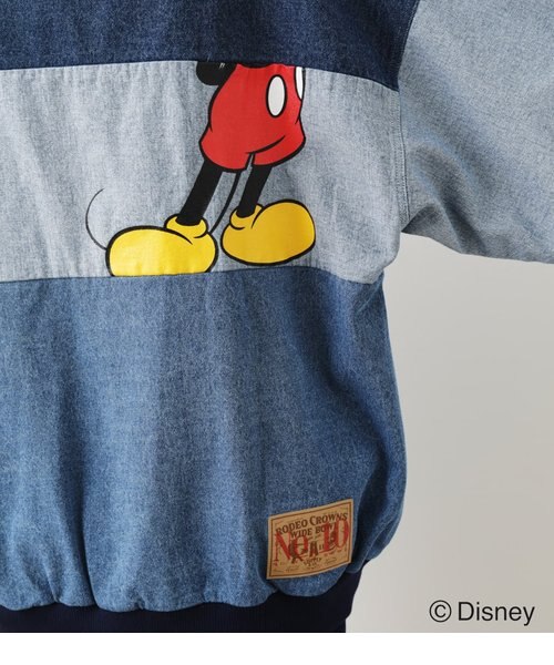 MICKEY)デニムドッキングトップス｜ロデオクラウンズ／ロデオ