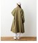 袖ボリュームスタンドカラーコート