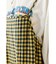 チェックギャザーキャミワンピース