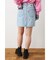 LOSE COLOR DENIM MINI SKIRT