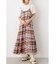 チェックキャミワンピース&TシャツSET