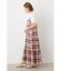 チェックキャミワンピース&TシャツSET