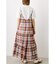 チェックキャミワンピース&TシャツSET