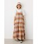 チェックキャミワンピース&TシャツSET