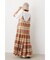 チェックキャミワンピース&TシャツSET