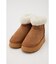 FAKE MOUTON PLATFORM BOOTS