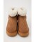 FAKE MOUTON PLATFORM BOOTS