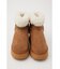FAKE MOUTON PLATFORM BOOTS