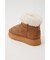 FAKE MOUTON PLATFORM BOOTS