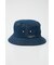 washed-denim bucket HAT