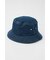 washed-denim bucket HAT