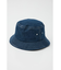 washed-denim bucket HAT