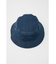 washed-denim bucket HAT