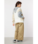 【WEB限定】ニットカスタム college フーディトップス