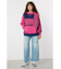 【WEB限定】ニットカスタム college フーディトップス