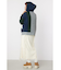 【WEB限定】ニットカスタム college フーディトップス