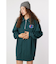 Champion ハーフジップスウェットワンピース