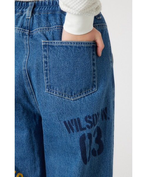 WEB限定】DENIM College Print パンツ｜ロデオクラウンズ