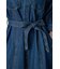 デニムフレアマキシワンピース