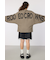 バックロゴドルマンニットカーディガン