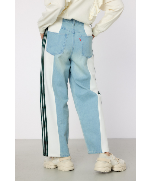 みき様♡RODEO　カスタムトラックデニムパンツ　今季　完売品 カスタムトラックデニムパンツ｜ロデオクラウンズ／ロデオ