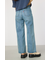 waist designフレアデニムパンツ