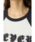 ダメージアップリケラグランリブ Tシャツ