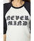 ダメージアップリケラグランリブ Tシャツ