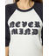 ダメージアップリケラグランリブ Tシャツ