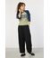 ダメージアップリケラグランリブ Tシャツ