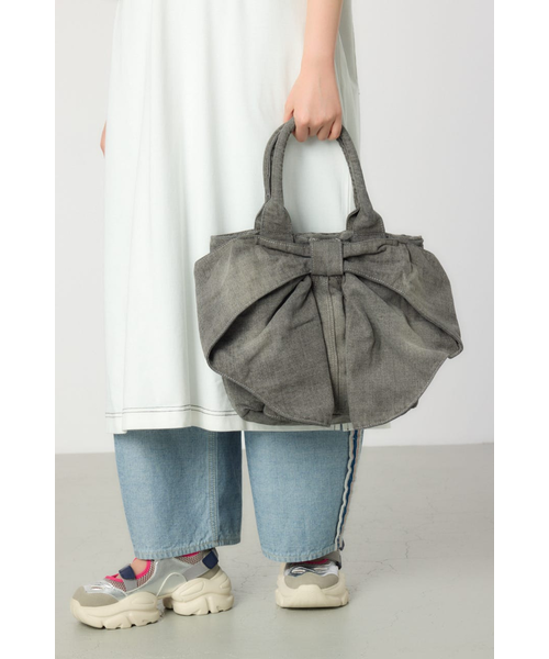 新品★ロデオクラウンズ　リボン　バック　デニム　ストレート RODEO CROWNS WIDE BOWL | ビッグリボンデニムパンツ (ワイド
