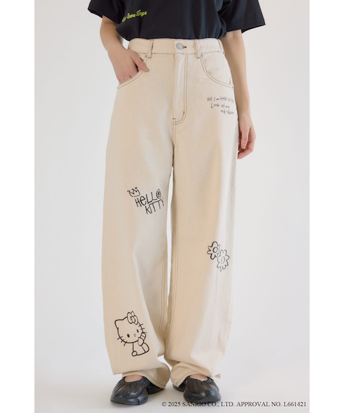即日完売(サンリオキャラクターズ)DRAWING キティパンツ サンリオキャラクターズ)DRAWING キティパンツ｜ロデオ