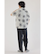 ポリメッシュフラワーシャツ