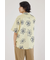 ポリメッシュフラワーシャツ
