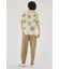 ポリメッシュフラワーシャツ