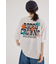 フラワークロスパッチTシャツ