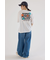 フラワークロスパッチTシャツ
