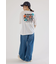 フラワークロスパッチTシャツ