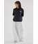 フラワークロスパッチTシャツ