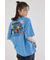 フラワークロスパッチTシャツ