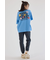フラワークロスパッチTシャツ