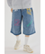 ラクガキバミューダデニムパンツ