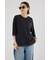 カラーステッチVネック5分袖Tシャツ